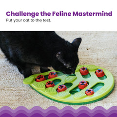 Catstages gros plan sur languettes en forme de feuille favorisant le jeu interactif