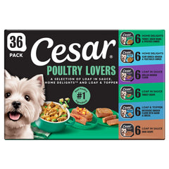 Cesar packaging avant du pack Poultry Lovers, visibilité produit et pratique