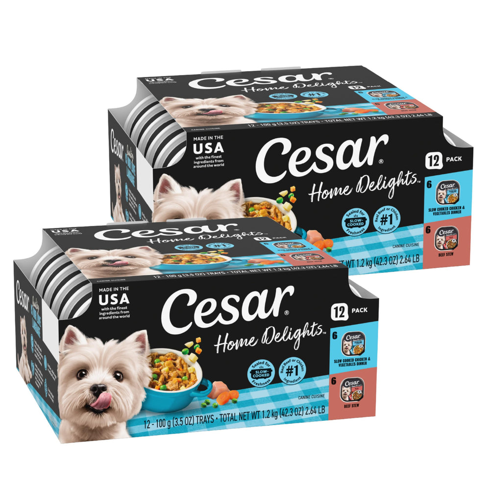 Cesar emballage avant montrant le pack pratique et un service rapide