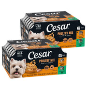 Cesar emballage avant montrant le pack 24 portions et praticité