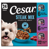 Cesar pack 24 barquettes face avant montrant le conditionnement pratique