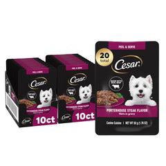 Cesar emballage avant montrant sachet individuel pratique pour repas