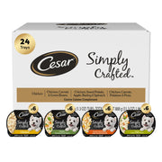 Cesar emballage frontal montrant boîte de 24 pots pour un réassort pratique