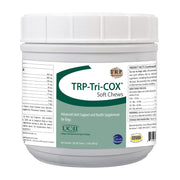 Ceva TRP-Tri-COX emballage frontal affichant 120 friandises, pratique et informatif