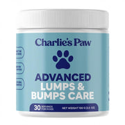 Charlies Paw boîte avant montrant format 100 g et bénéfice administration simple