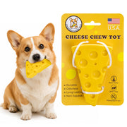 Cheddar's Chew Toys vue avant du jouet montrant sa forme et durabilité