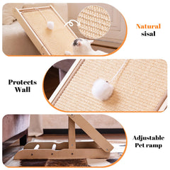 CHEERHOME PETS profil illustrant angles ajustables pour étirements