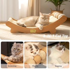 CHEERPALS gros plan du sisal tressé, durable pour griffades