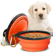 Chef Kitty gamelle pliable face avant montrant design compact et couleur orange utile