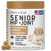 Chew + Heal Labs emballage avant montrant support articulaire
