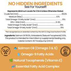Chew + Heal Labs étiquette détaillée indiquant oméga‑3 et vitamine E bénéfique