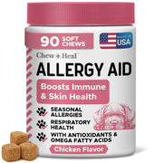 Chew + Heal Labs flacon avant montrant 90 chews, pratique et sécurisé