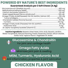 Chew + Heal Labs friandise gros plan texture tendre facile à mâcher