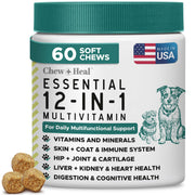 Chew + Heal Labs pot face avant montrant l'étiquette claire et bénéfice quotidien