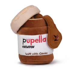 CHEWFFON vue avant du jouet Pupella montrant l'emballage et l'ouverture, favorise la découverte