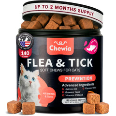 CHEWIA emballage avant montrant friandises au saumon et informations produit