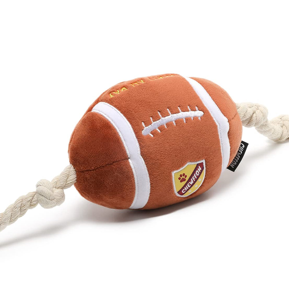 CHEWFFON vue avant du jouet football montrant la forme et le sifflet — durable