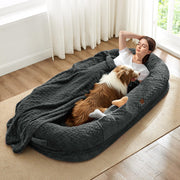 ChiXnuggle lit humain face avant montrant espace douillet et soutien