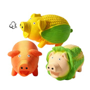 ChubbyPiggies vue avant du jouet cochon légumes montrant le design amusant