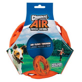 Chuckit! roue air fetch face avant montrant la forme et la couleur vibrante