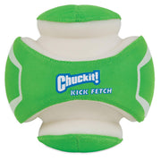 Chuckit! balle Kick Fetch Max Glow Ball vue de face montrant le design luminescent