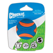 Chuckit! vue frontale de l’emballage montre pack de 4 et utilité