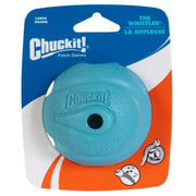 Chuckit! Whistler affiché sur l'emballage montrant la taille et l'usage, durable pour le jeu