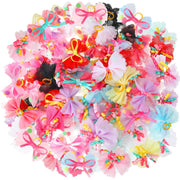 Chumia vue avant du paquet de 100 nœuds colorés pour chiens, offre pratique