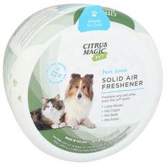 Comparaison d'échelle Citrus Magic 20 oz montrant taille du pot pour un remplacement prolongé