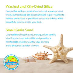 CLASSIC SAND & PLAY sable installé dans aquarium améliorant esthétisme