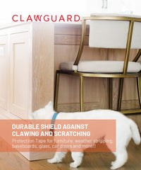 CLAWGUARD gros plan texture du film pour démontrer résistance et clarté