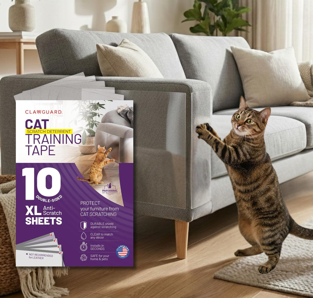 CLAWGUARD emballage avant montrant 10 feuilles pour protection meubles