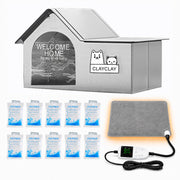 CLAYCLAY vue de face de la niche imperme9able montrant protection contre pluie