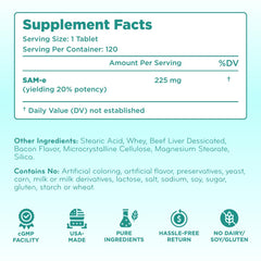 Clear Formulas comprimé masticable en gros plan, facile à administrer et appétent