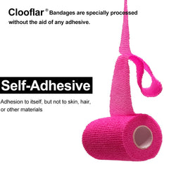 Clooflar gros plan texture du rouleau montrant élasticité et adhérence