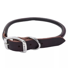 Coastal collier cuir face avant montrant design arrondi et élégance