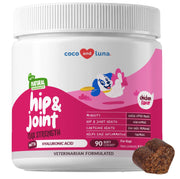 Coco and Luna emballage avant montrant formule Max Strength et bénéfice mobilité