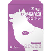 COCOYO emballage frontal montrant 60 couches, pratique pour stockage