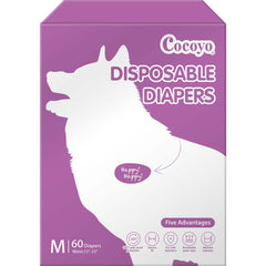 COCOYO emballage frontal montrant 60 couches, pratique pour stockage