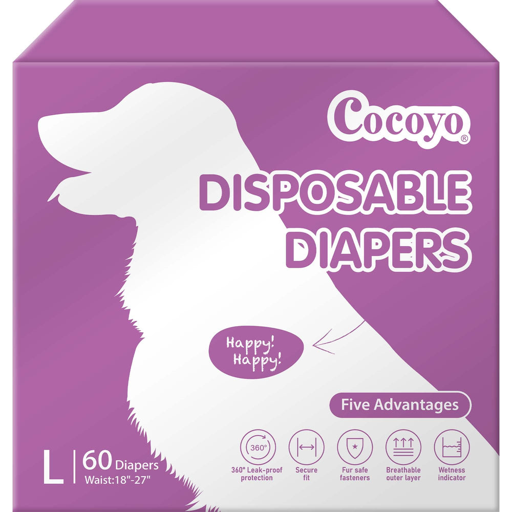 COCOYO emballage avant montrant 60 couches, protège hygiène
