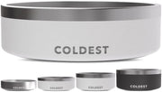 Coldest Dog Bowl vue avant en Epic White montrant design et finition durable