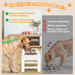 COMESOON support déplié hauteur maximale confortable pour grands chiens