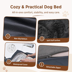 Comfort Expression chien XL s'étend sur le lit offrant posture reposante