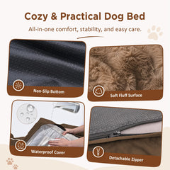 Comfort Expression lit en usage par un labrador illustre soutien et repos profond