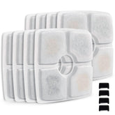 Comsmart emballage avant montrant pack de 8 filtres et 4 mousses, conservation pratique