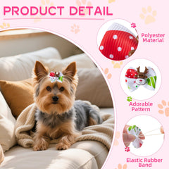 COMSUN noeud posé sur chiot en promenade, look festif immédiat