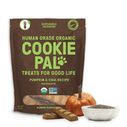 CookiePal sac avant montrant potiron et graines de chia pour nombreux bienfaits