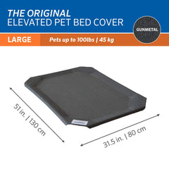 Coolaroo housse installée sur lit surélevé usage extérieur confortable