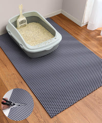Cooyes tapis face avant montrant surface qui retient la litière
