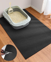 Cooyes tapis litière face avant emballage, protection du sol pratique